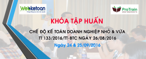TVT Protrain - Thông báo chiêu sinh Lớp hướng dẫn Chế độ Kế toán mới áp dụng cho các doanh nghiệp nhỏ và vừa.